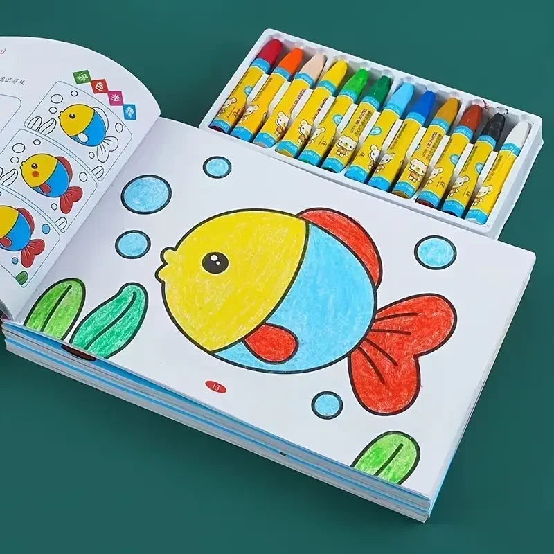 32-Page Kids Coloring Book - Fun Doodle & Drawing Activity | Educational Gift for Birthdays & Holidays | Chinese Version