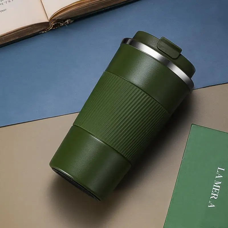 Stainless Steel Coffee Cup Double Layer Vacuum Insulation Cup Office Mug Outdoor Portable Car Water Cups Fashion Mug