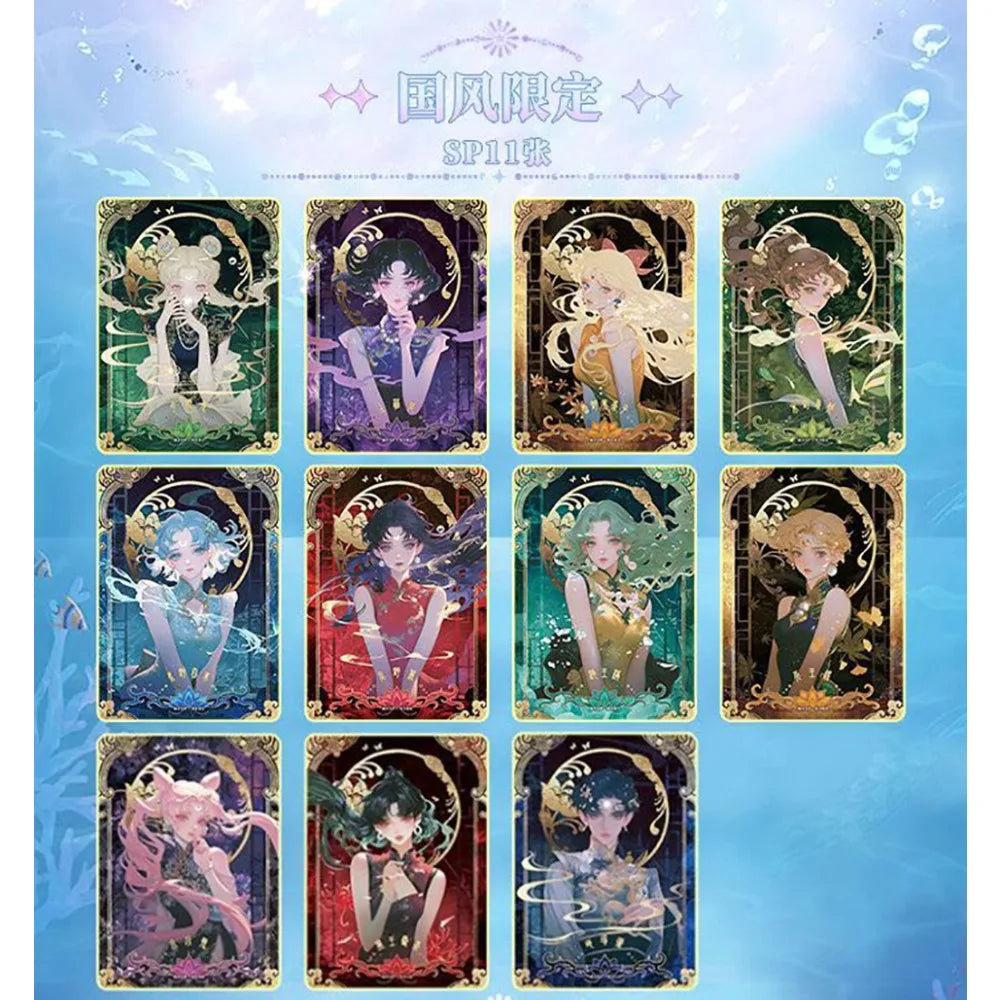 Sailor Moon Collection Card Magic Girl Transforms Into Battle Anime Exquisite Art Illustration Series Cards Fun Birthday Gifts