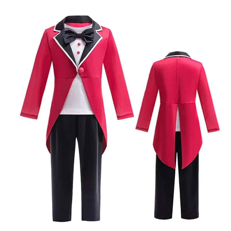 ❤The Amazing Digital Circus Kids Cosplay Costume Queen Costume Clown 3Pcs Outfits Digital Pomni Role Play Costume Halloween★❤★