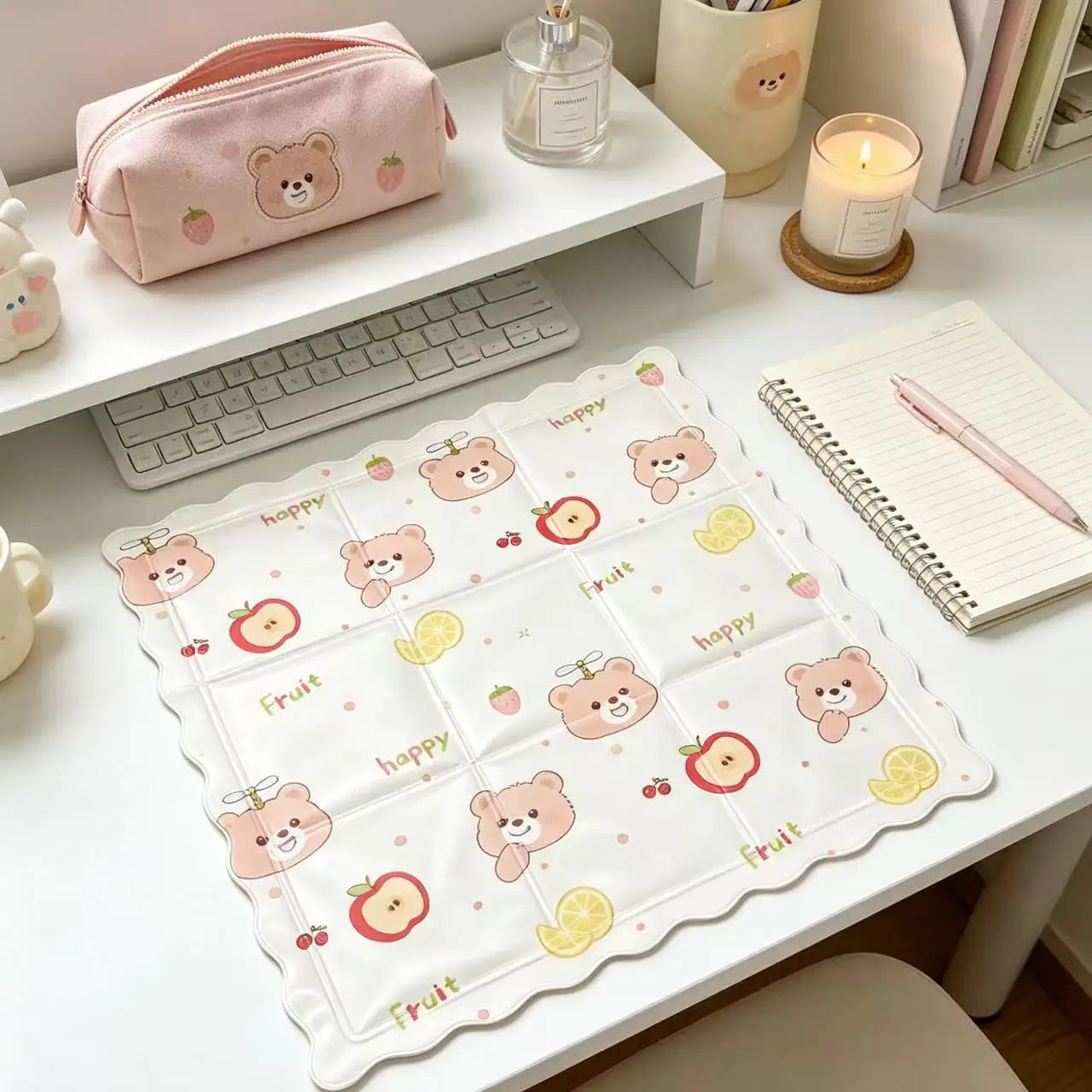 Rilakkuma Cooling Gel Seat Cushion Summer Ice Cooling Pad Waterproof Heat Dissipation For Car Office Dormitory Chair Buttock Mat