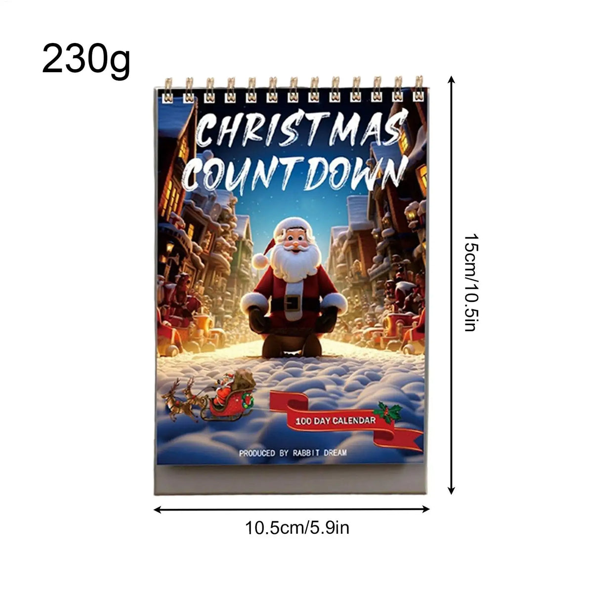 100 Day Christmas Countdown 2026 Tear Off Desktop Advent Calendars Xmas Wall Calendars for Home Decor Desk Centerpiece