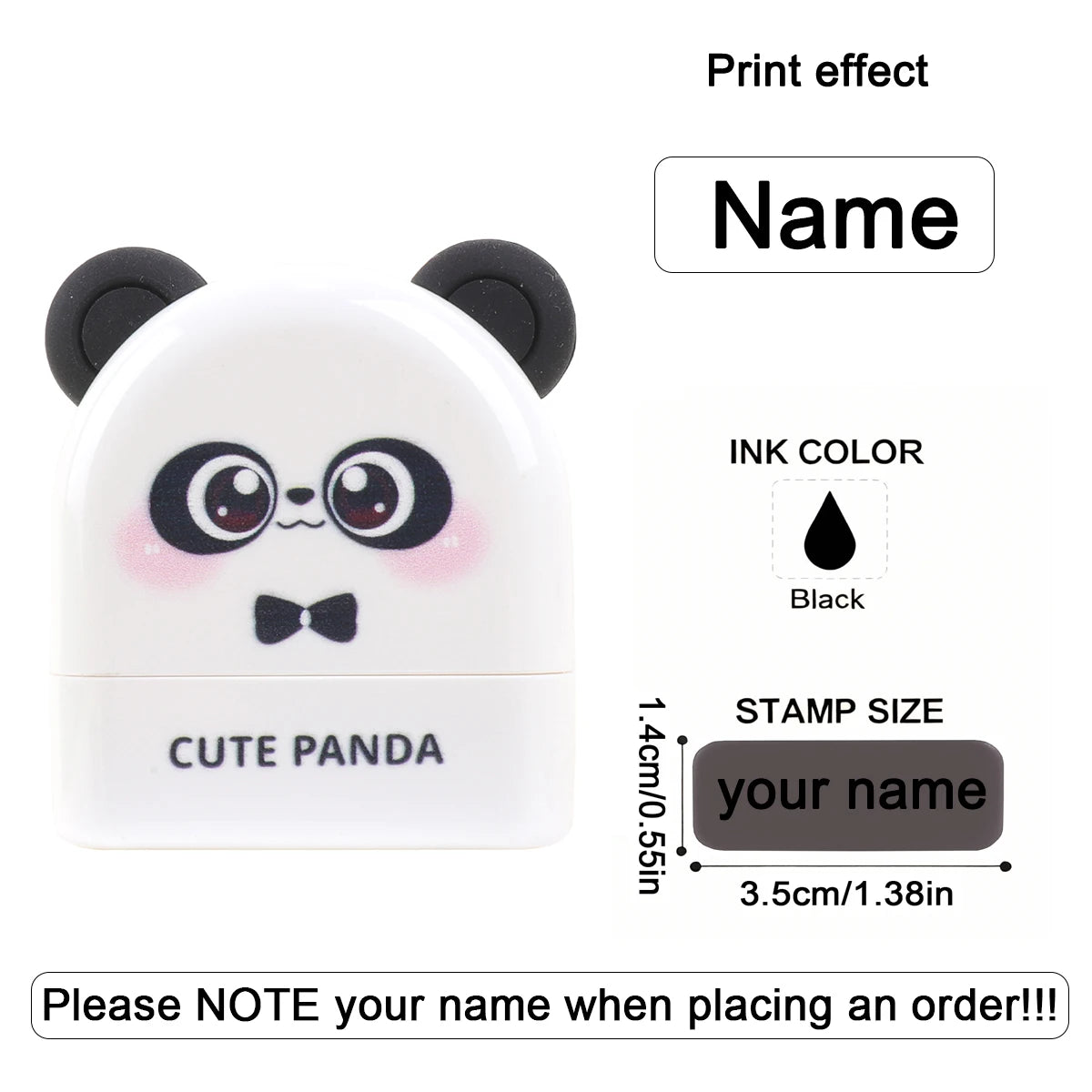 Personalized Name Stamp – Waterproof Self-Inking Clothing Label Stamp for Kids