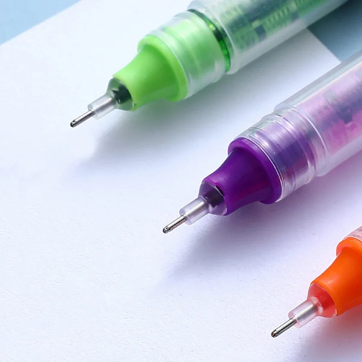 10 Pcs Color Gel pens.Quick Drying Large Capacity,0.5mm, suitable for Students, Note-taking, Marking, Drawing, Bookkeeping.