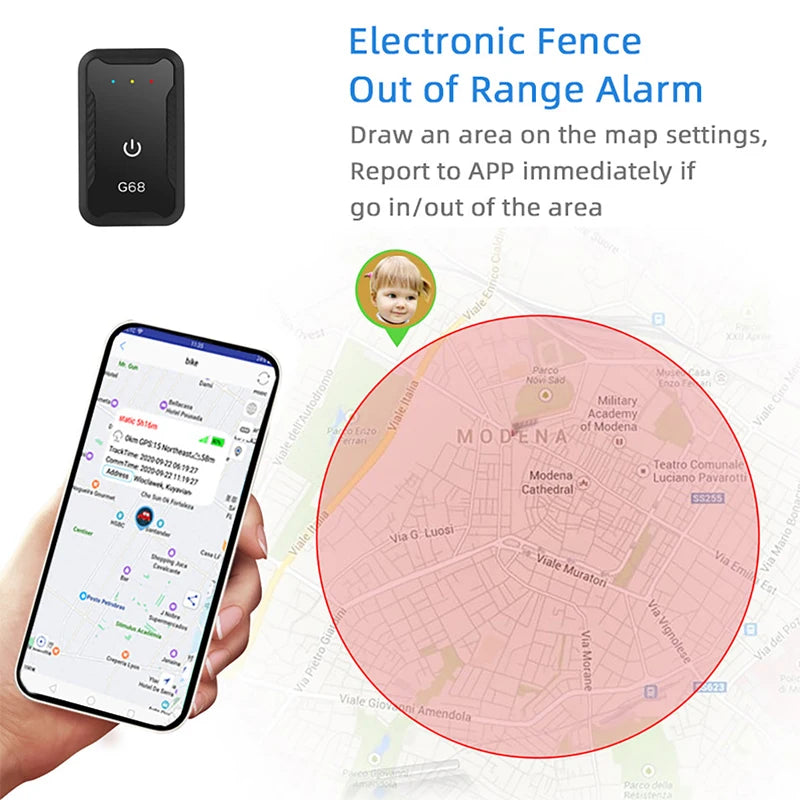 4G Car Tracking Device Real Time GPS Tracker Anti-Loss Location Tracker GPS Locator Children The Elderly Health Monitoring