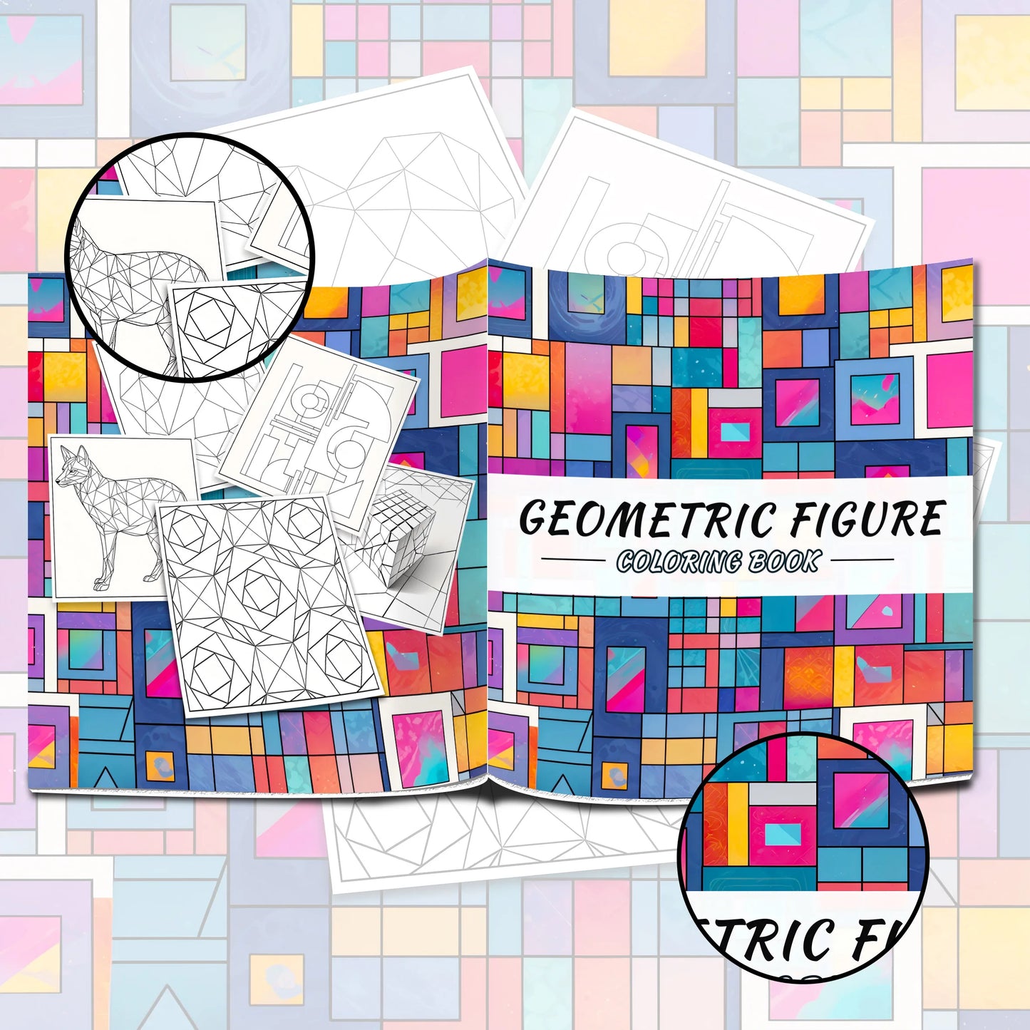 Creative Geometric Coloring Book for Adults - Minimalist Designs to Inspire Artistry and Ignite Imagination