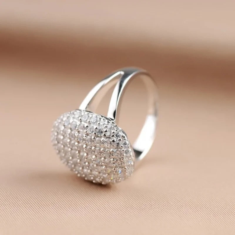Authentic S925 sterling silver set with diamond Twilight Breaking Dawn Bella engagement wedding ring Fashion jewelry gift