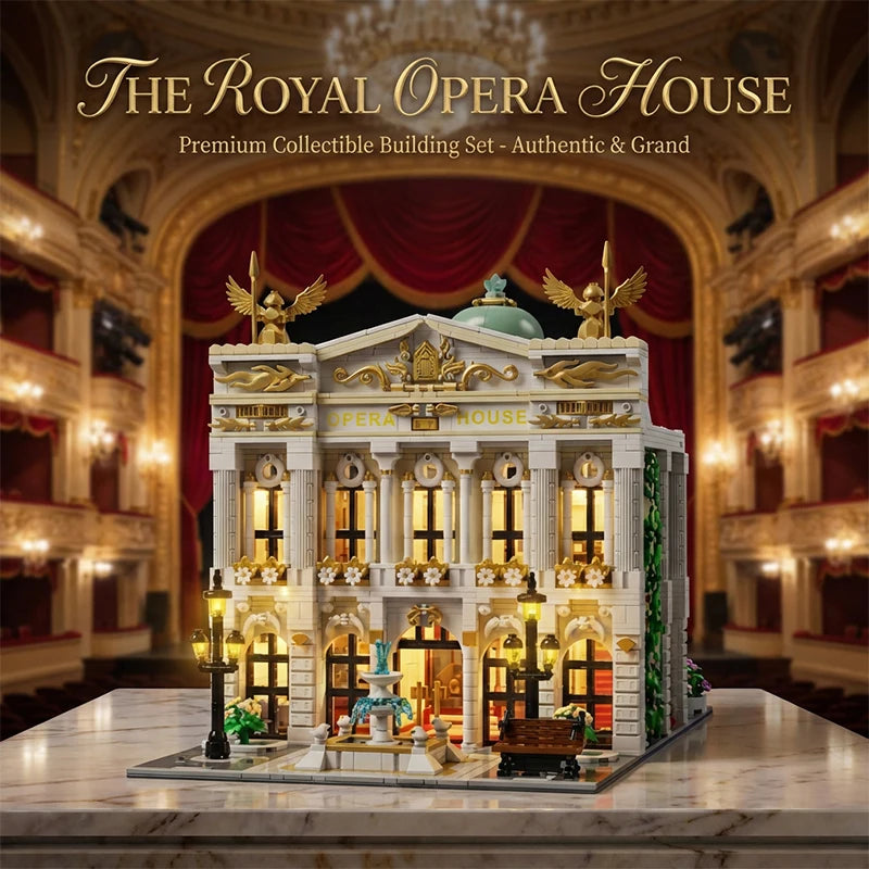 The Royal Opera House 8 Figures LED Modular Buildings Blocks City View Architecture Brick Model Kit Toy Adults Kid Gift 4490PCS