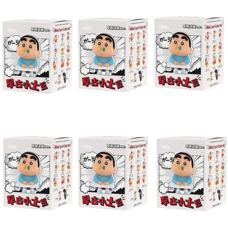 Crayon Shin Chans Shinnosuke Nohara ShinEarly Ancient Potato Series Blind Box Action Figure Desktop Ornaments Doll Toys Gifts