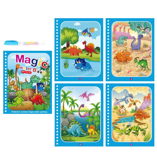 Children Painting Drawing Toys Reusable Coloring Book Magic Water Drawing Book Sensory Early Education Toys for Kids