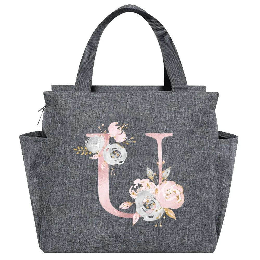 Insulated Lunch Bag  Cooler Lunch Box Portable Insulated Canvas Bento Pack Thermal Food Picnic Rice Bag For Women Kids