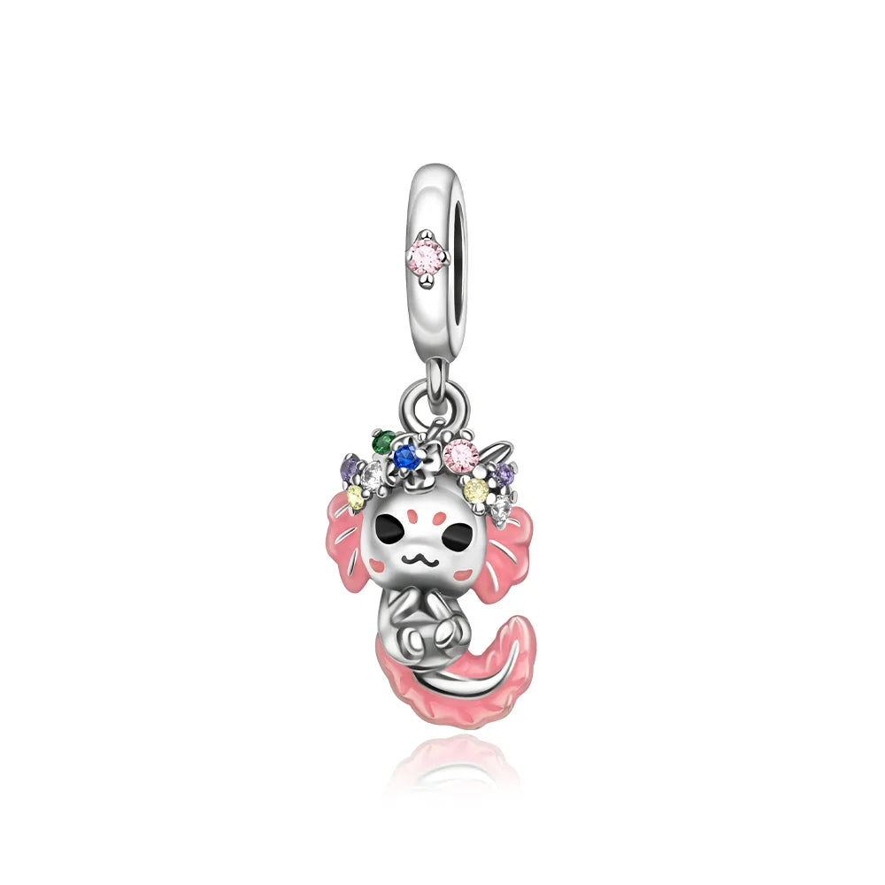 925 Silver Family Series Mother Daughter Splittable Heart Mom Charm Beads Fit Necklace Bracelet Mother's Day DIY Jewellery Gifts