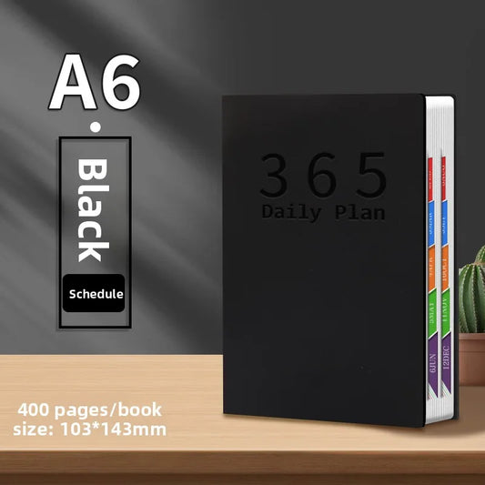 1pcs 2026 A6 Daily Schedule Planner Work Efficiency Time Management Notebook Daily Plan Organizer for Daily & Work Arrangement