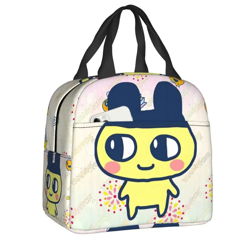 Custom Tamagotchies Cartoon Insulated Lunch Tote Bag for Women Resuable Cooler Thermal Bento Box Kids School Children