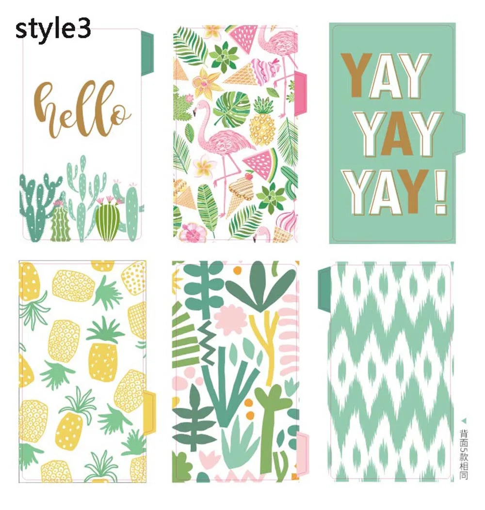 Paper Index Divider A5 A6 Cute 6 Holes For Binder Planner Notebook Stationery Candy Notebook Paper Divider Accessories