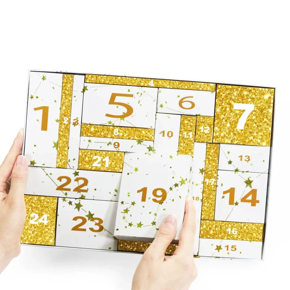 Advent Calendar 24Days Beauty Makeup Kit 24pcs/Set Christmas Countdown Calendar Mystery Holiday Gift Box For Women Cosmetics