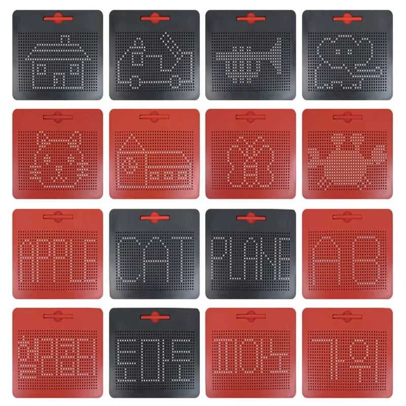 Kids Magnetic Drawing Board Ball Sketch Pad Tablet With Pen Montessori Educational Toys For Children Trip Activities Magnet Toy