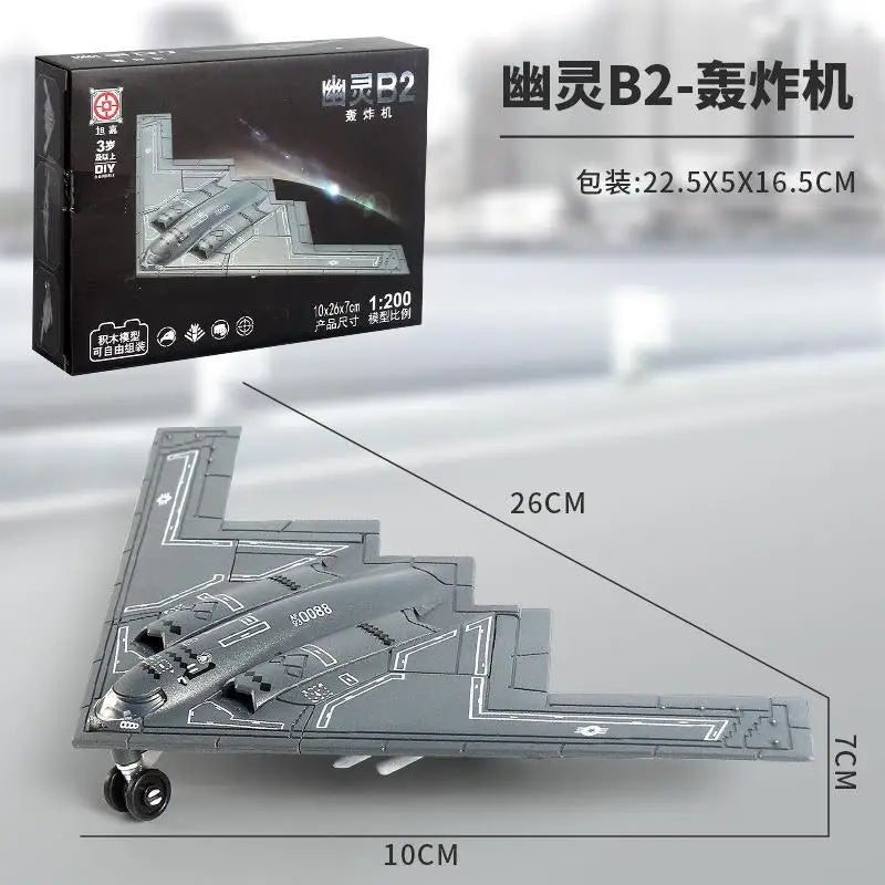 New Military Series Building Blocks Creative Multi-Purpose Fighter A-10 Support Attack Aircraft F14 Model Toys For Boy Xmas Gift