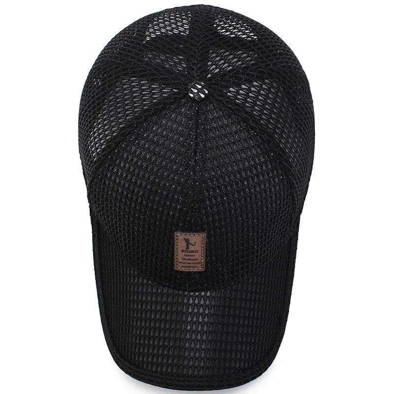 Stylish Mesh Baseball Cap - Breathable, Lightweight, Summer Essential for Men - Perfect for Dad, Fishing, Outdoor Activities