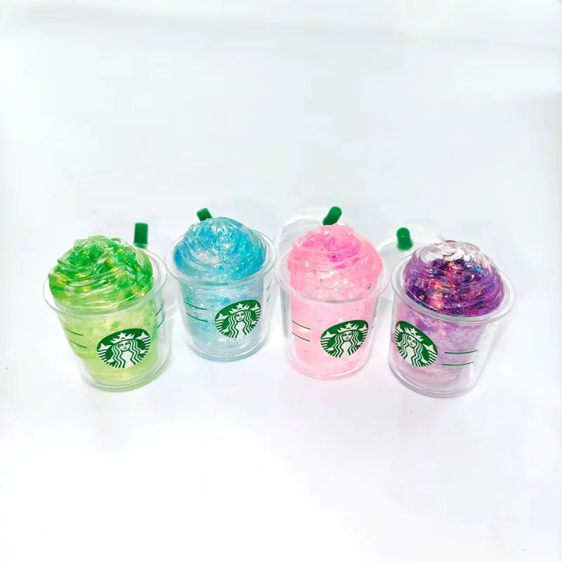 NeeDoh Blind Box Iced Coffee Cup Best Seller Portable Mini Squishy Fidget Toy Squeeze Decompression Halloween Christmas Gifts
