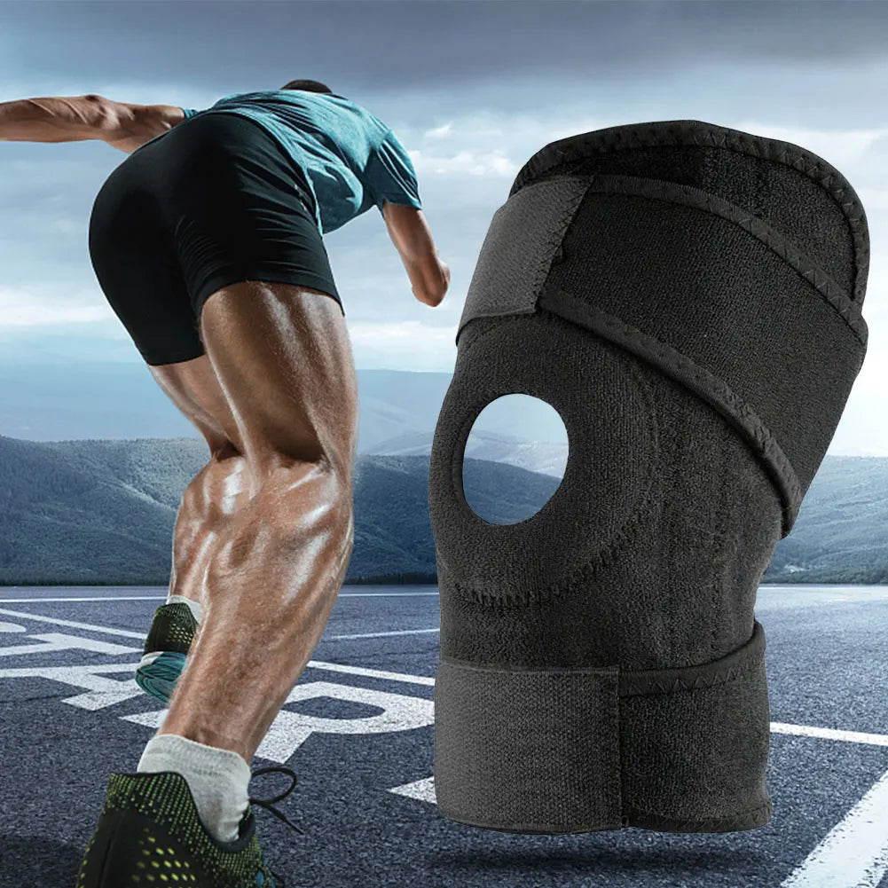 Adjustable Knee Support Knee Brace Knee Pain Injury Recovery Compression Knee Sleeve for Hiking Soccer Basketball Running Tennis