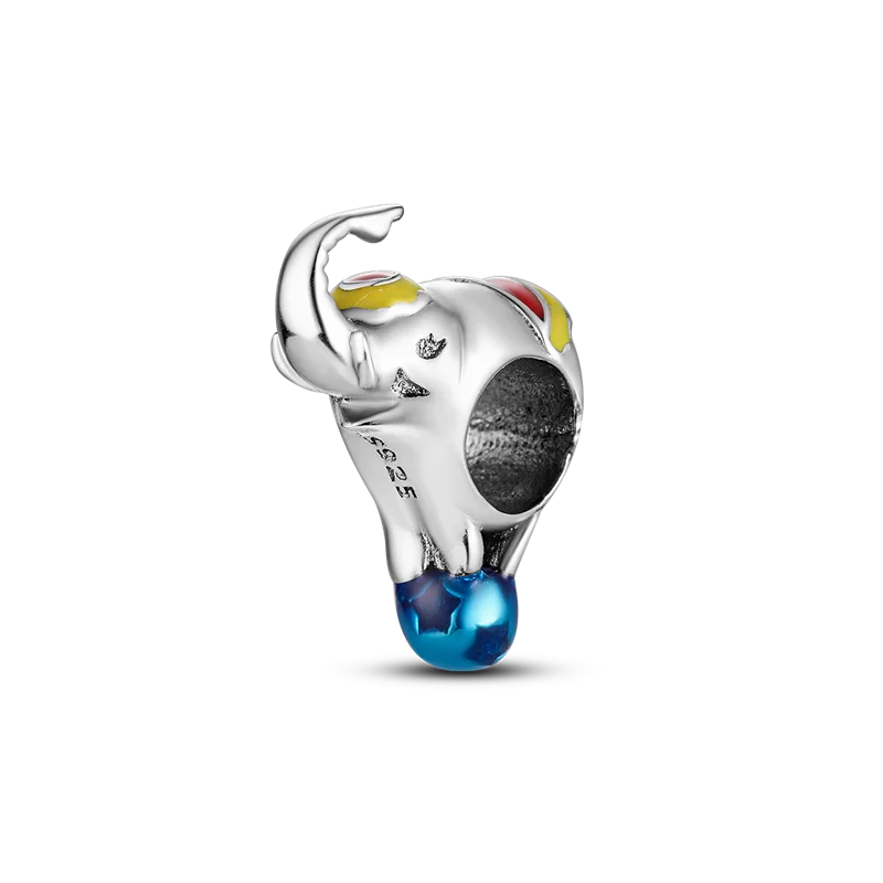 925 Silver elephant lion rhinoceros dinosaur Animal Charms Beads Fit 4MM hole diamet Bracelets Fine DIY Christmas Jewelry Gifts