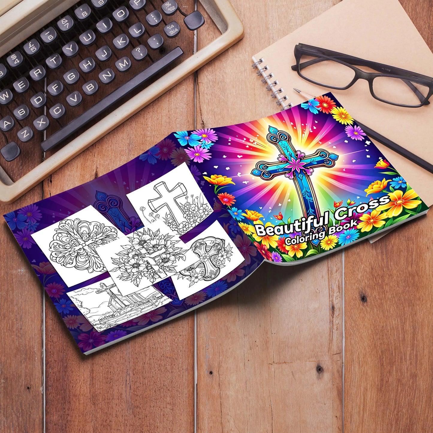 Spiral Colouring Book 24 Sheets 20x 20 cm For Graffiti Painting Drawing Book Relieve Anxiety Perfect for Many Holiday Gifts