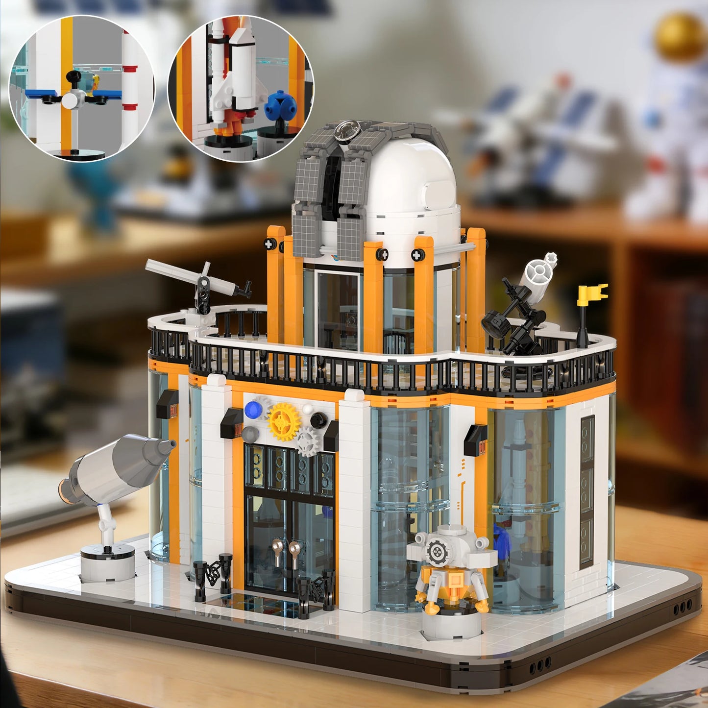 Space Exploration Station Building Toys Kit Science Center Model With Telescope STEM Educational DIY Toy Gift For Aldults Kids
