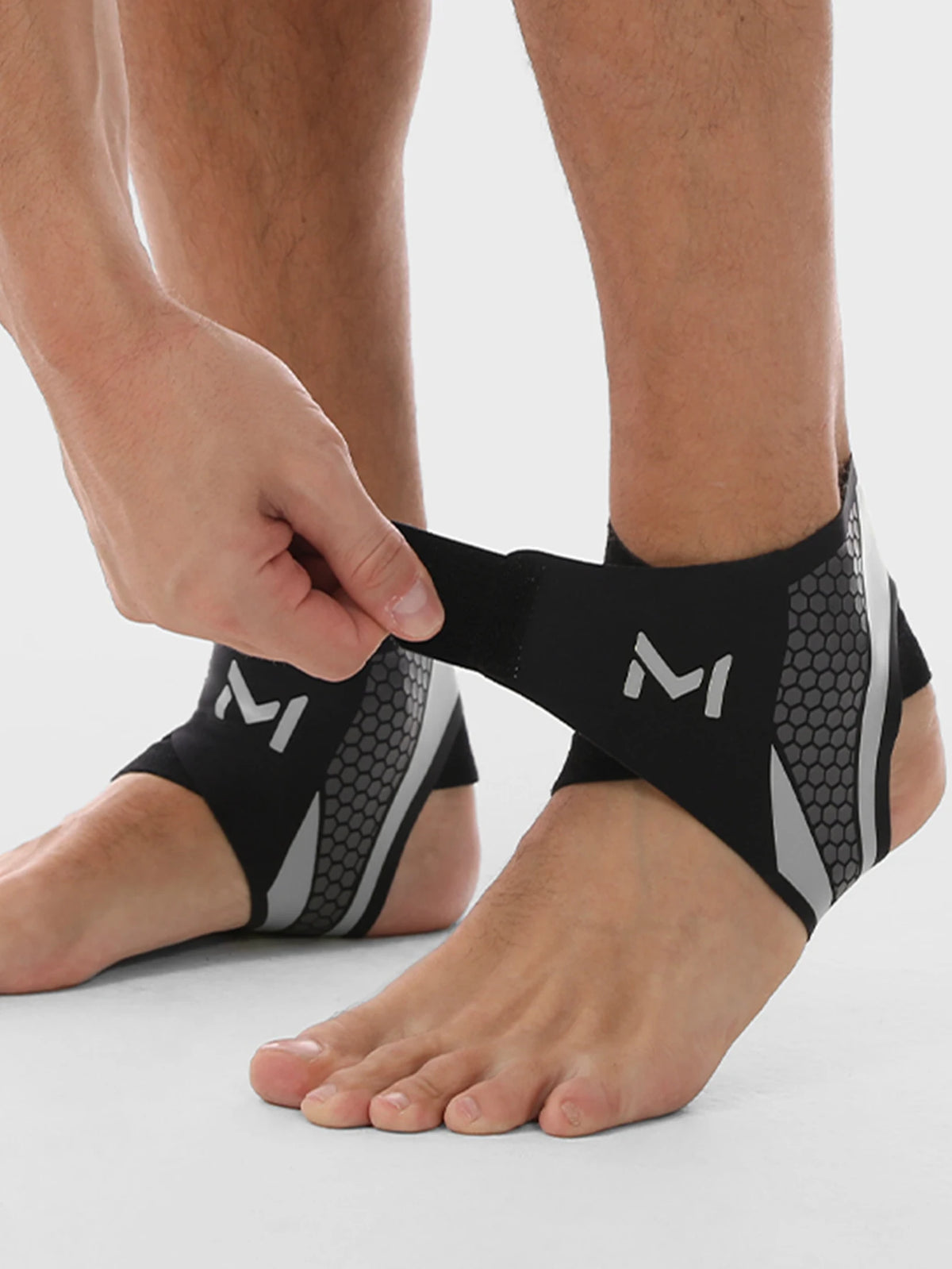 1/2pcs Cooper Ankle Support Compression Foot Sleeves for Men Women Bracer Ankle Protector Daily Sport Gym Workout Weightlifting