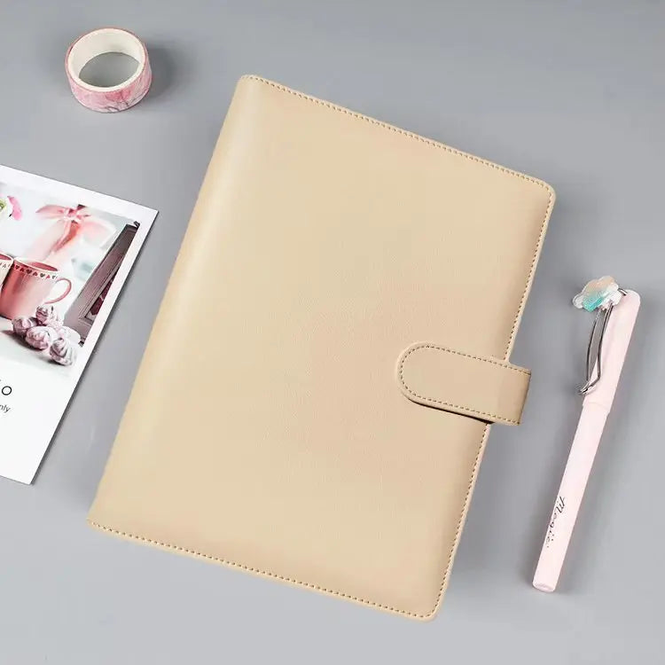A6/A5 Macaroon 18 Colors  PU Leather DIY Binder Photocards Collect Book Diary Agenda Planner Cover Album Stationery