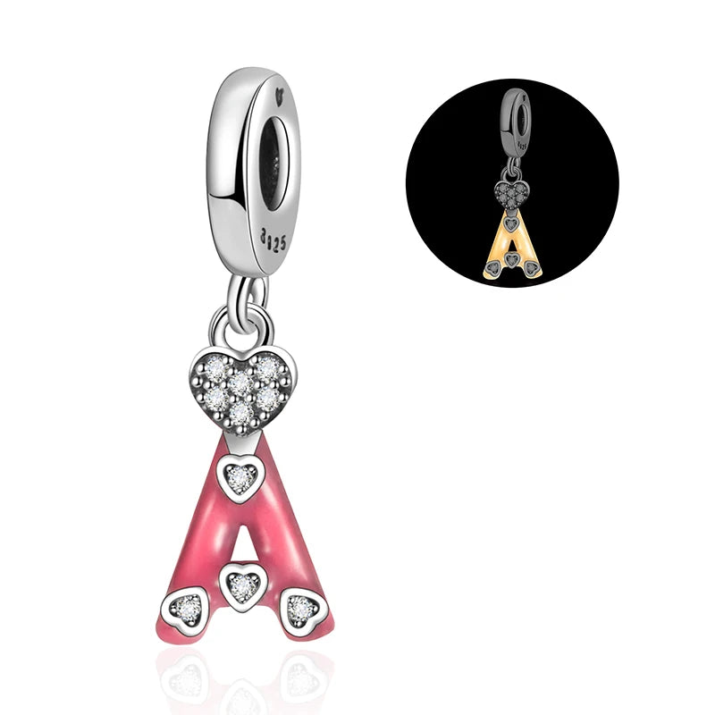925 Silver Family Series Mother Daughter Splittable Heart Mom Charm Beads Fit Necklace Bracelet Mother's Day DIY Jewellery Gifts