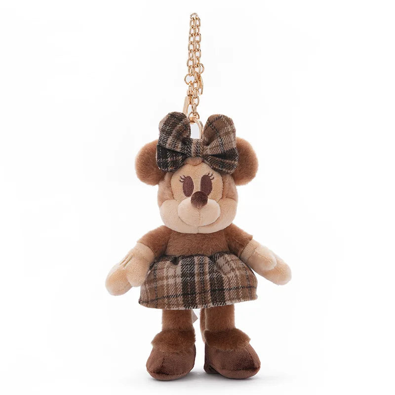 Authentic Mickey Mouse Soft Plush Keychain Stuffed Doll Pendant Bag Backpack Charm Gift For Kids Adults Disney Lovers
