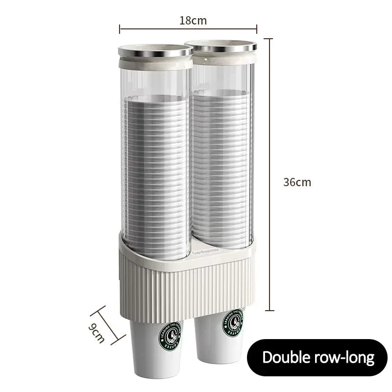 Disposable cup cup holder wall mounted water dispenser high-end paper cup holder water cup storage bar counter rack
