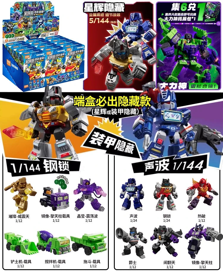 Blokees Transformers Optimus Prime Megatron Unicron Shockwave Skywarp Sludge Grimlock Metroplex Action Figure Anime Model Toys