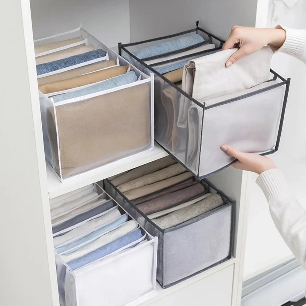 Jeans Organization Storage Box Closet Organizer Clothing Organization System Drawer Organizers Cabinet Pants Storage Organizer