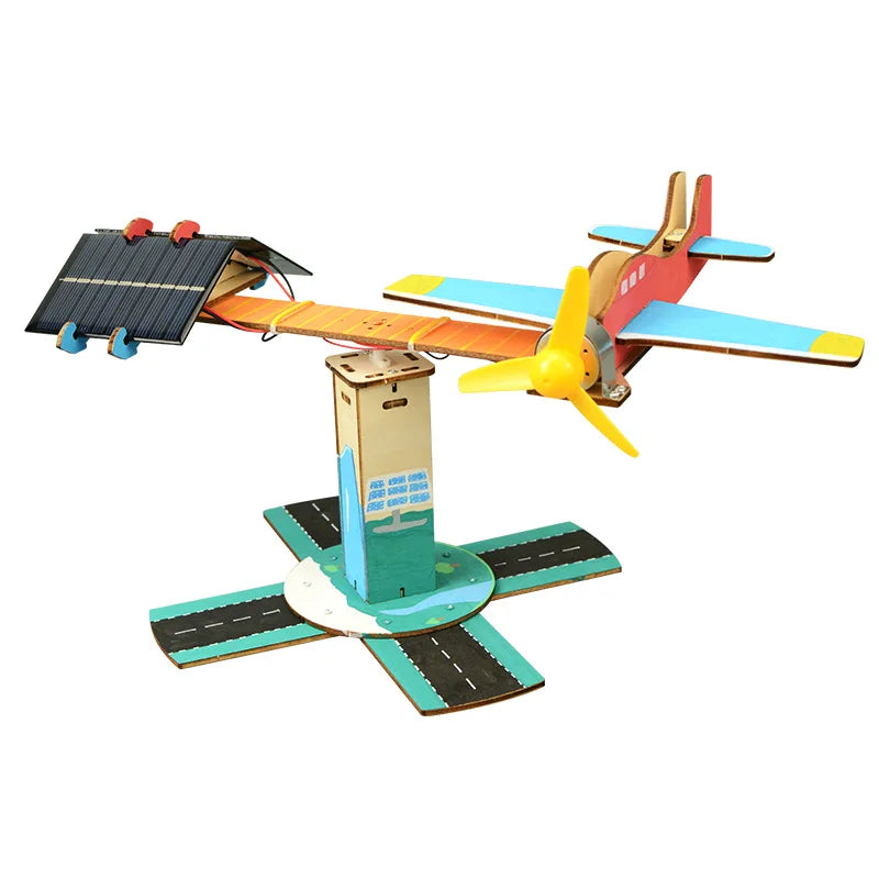 DIY Spinning Airplane Kit Solar Powered Flying Toy for Kids Hands on Science Experiment STEM Project Solar Energy Teaching
