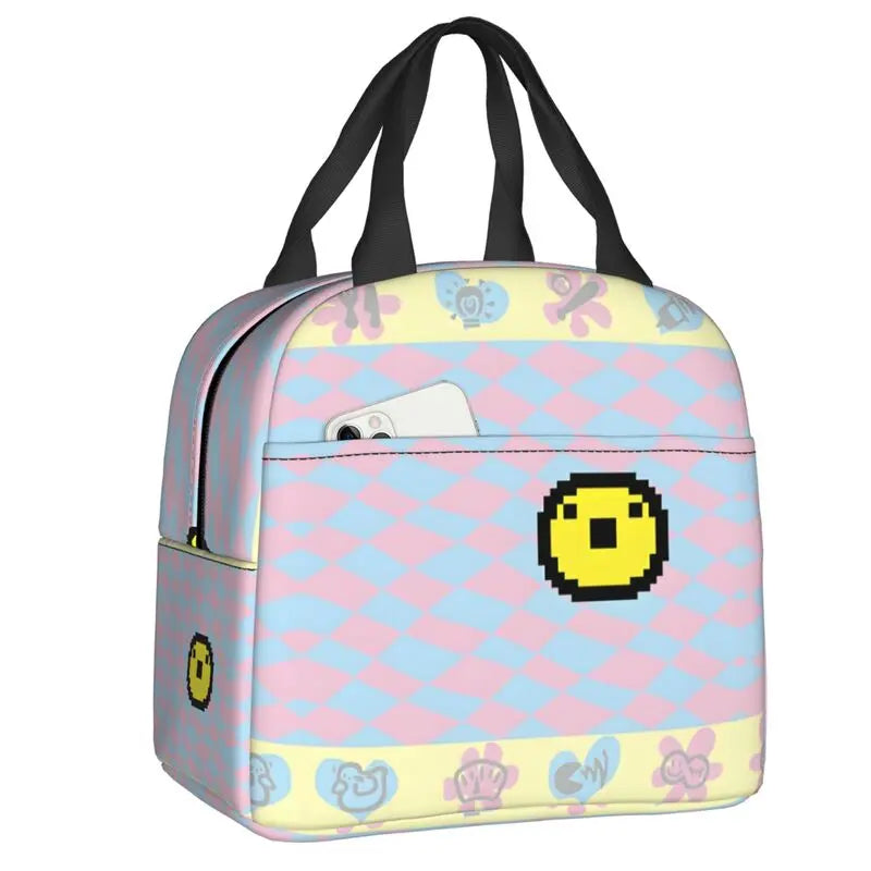 Custom Tamagotchies Cartoon Insulated Lunch Tote Bag for Women Resuable Cooler Thermal Bento Box Kids School Children