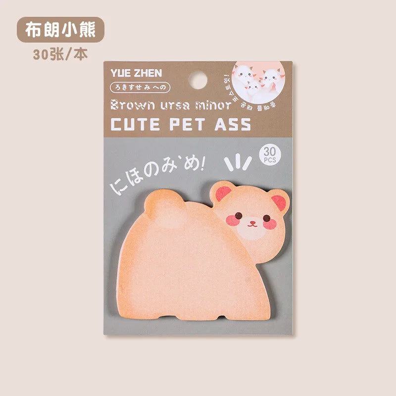 Korean Stationery Kawaii Cartoon Cat Sticky Memo Post Pad Marker It Note Planner Stickers Cute Office Supplies School Supplies