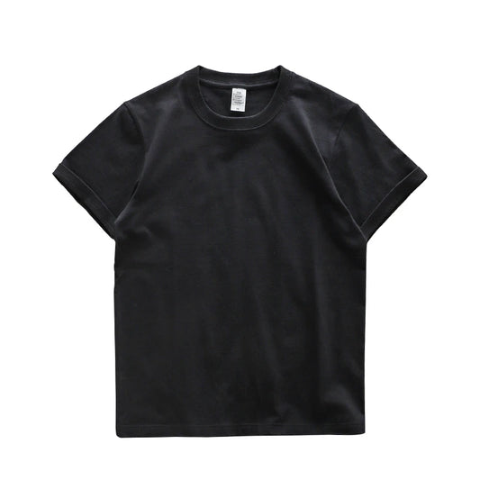 Dukeen 280gsm Oversized Heavy T-Shirt for Men Summer Short Sleeve Tee Cotton Solid Color Top Casual T Shirts One Piece