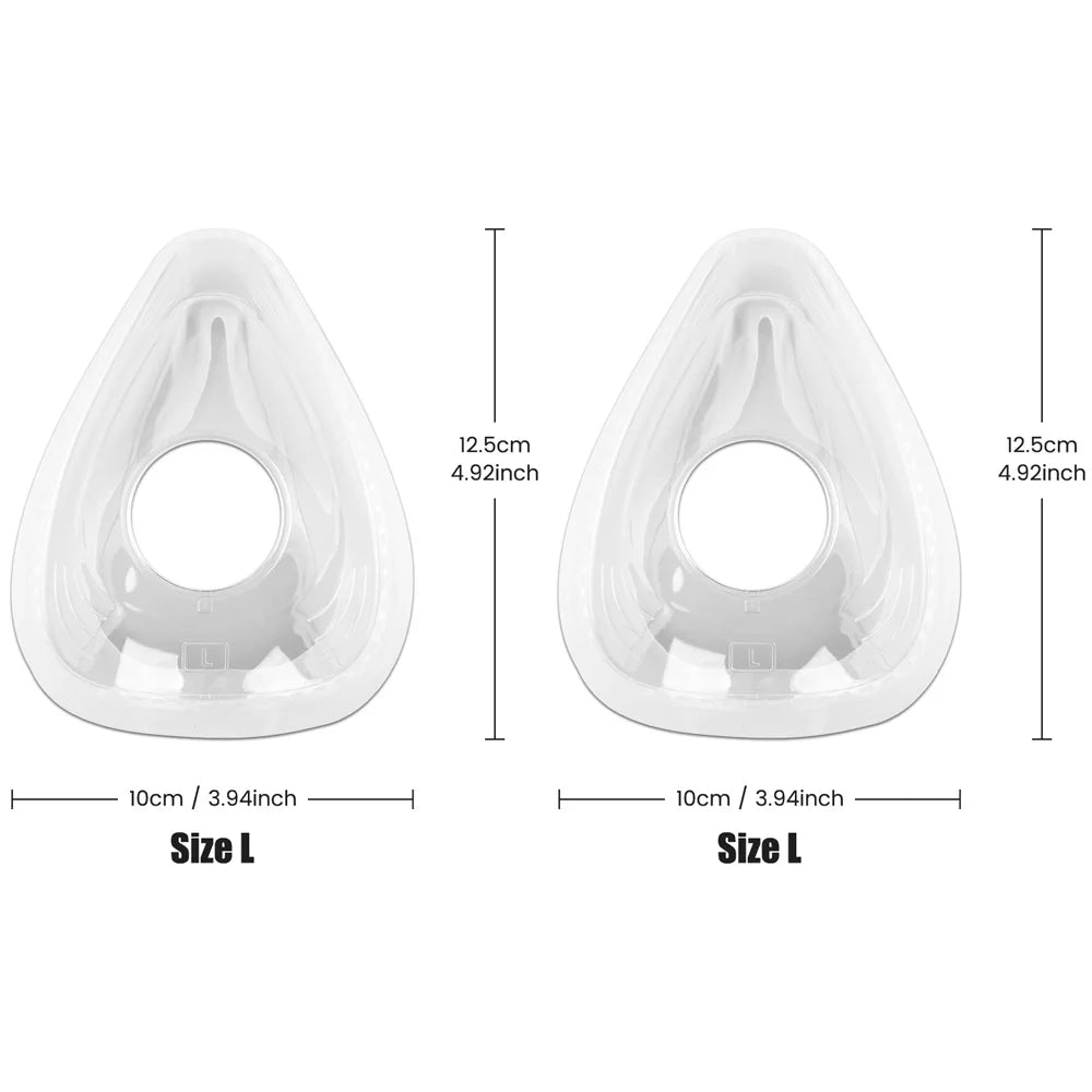 2/1pcs CPAP Mask AirFit F20 Masks Full Face Replacement Cushion, Reliable Seal & Softer Fit, Compatible with Resmed Airfit F20