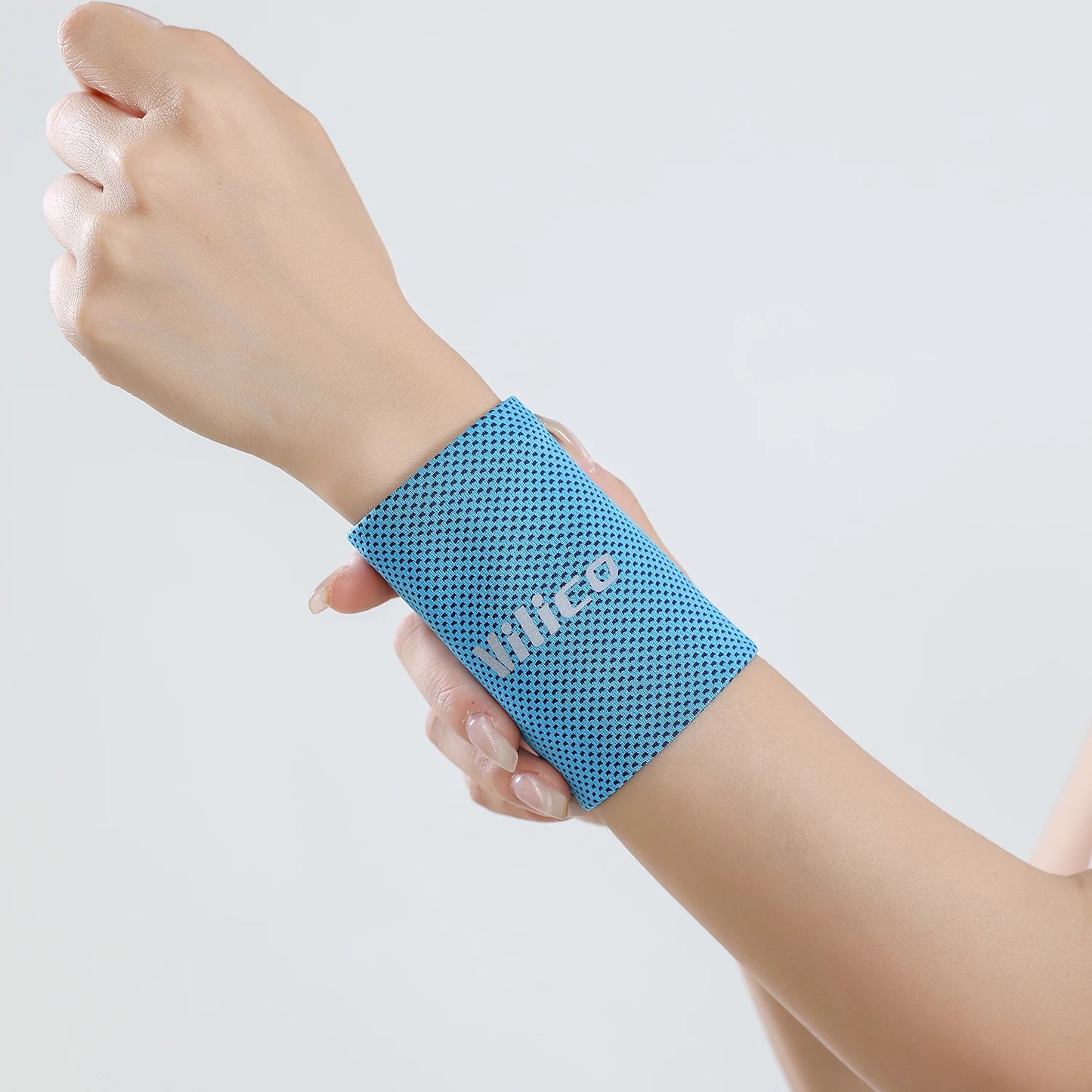 1/2 PC Summer Ice Cooling Wrist Sweatband Sport Wristband Volleyball Gym Wrist Brace Support Sweat Band Towel Wrist Protect
