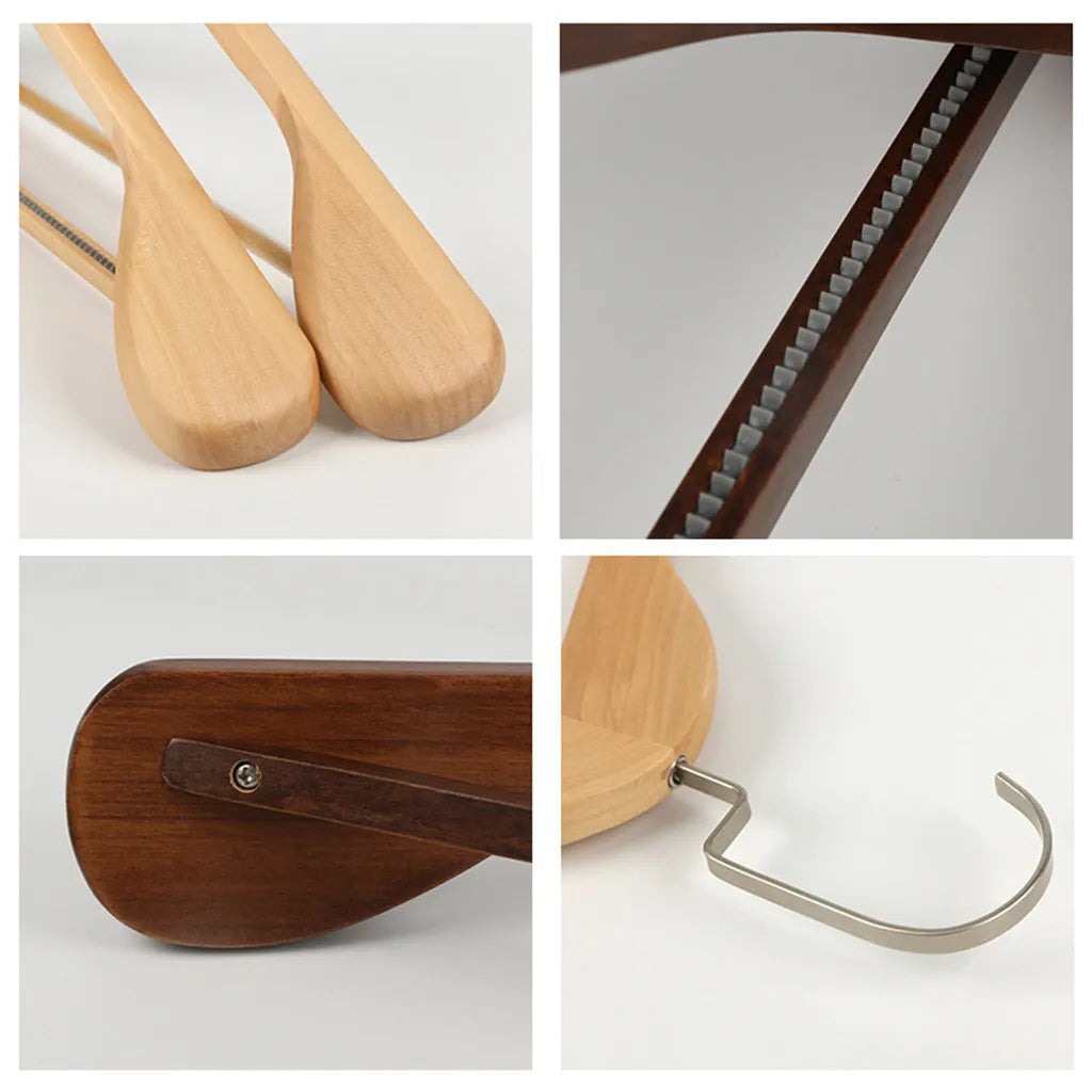 High-Grade Wide Shoulder Wooden Plastic Hanger Suit Hanger Seamless Clothe Hanger Wardrobe Storage Rack Household Hanger Quality