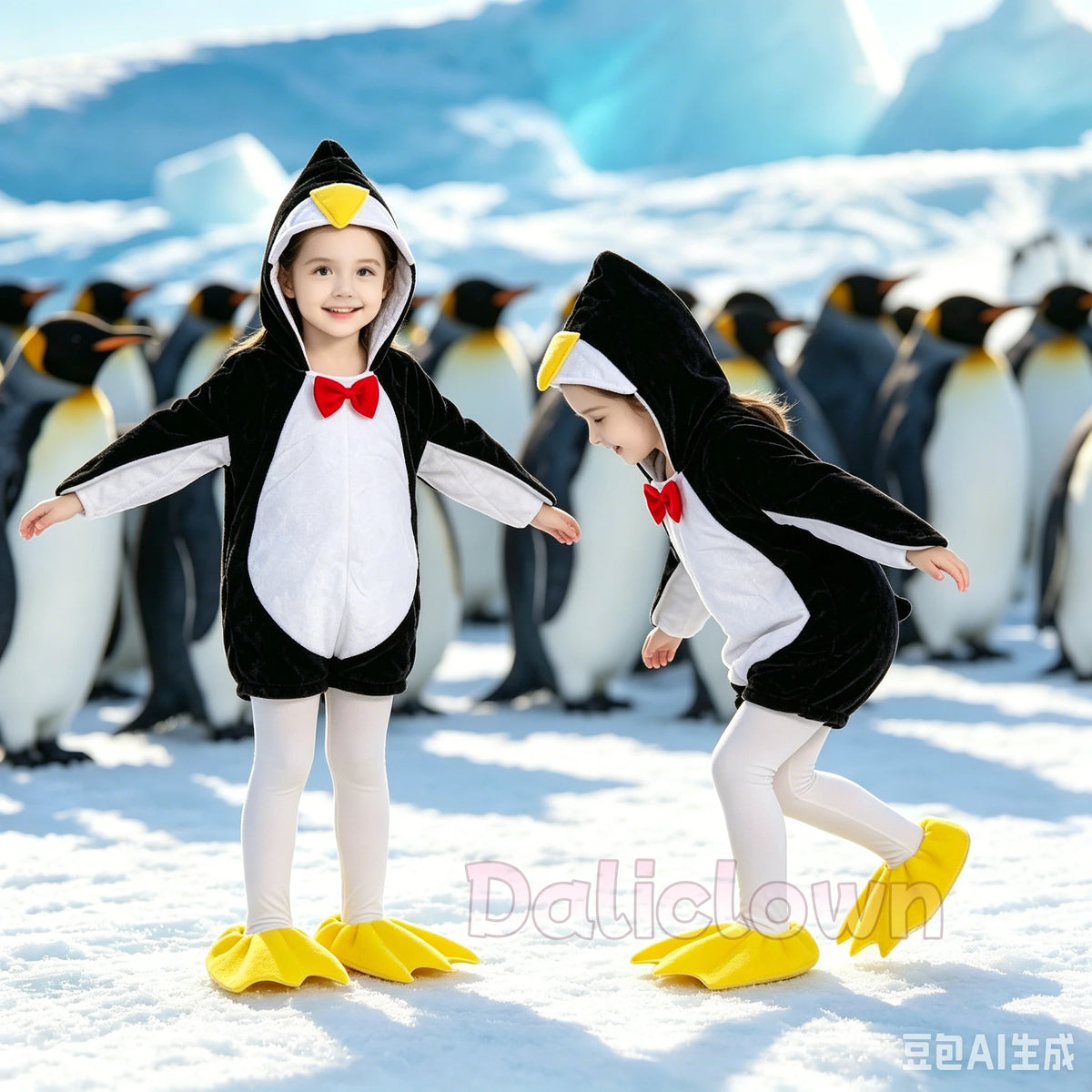 Baby Kids Penguin Costume Halloween Outfit Child Girl Animal Theme Birthday Party Dress Clothing New Year Xmas Christmas Gift