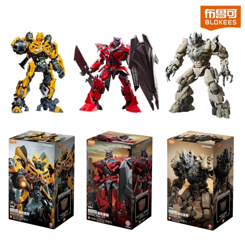 Blokees Transformers Classic Class Movie 3 Megatron Bumblebee Sentinel Prime Assembly Action Figure Collectible Blocks Model Toy