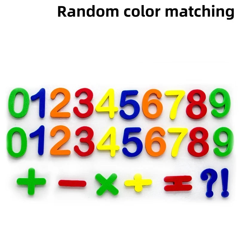 Magnetic Letters Numbers ABC 123 Fridge Magnets Plastic Educational Toy Set for Kids Preschool Learning Uppercase Lowercase Math