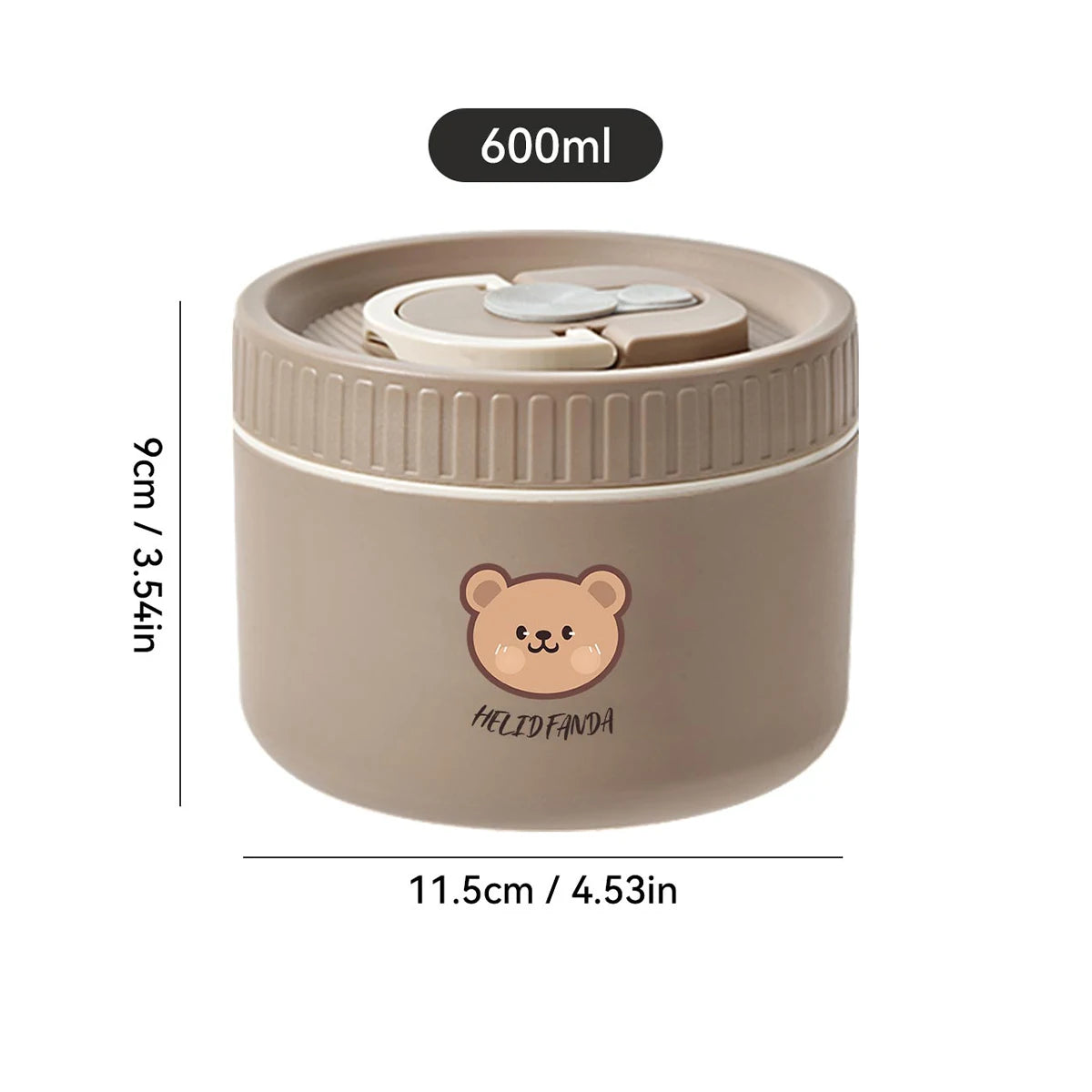 WORTHBUY Portable Insulated Lunch Box 304 Stainless Steel Fruit Salad Food Container Leak-proof Bento Box Microwave Heatable