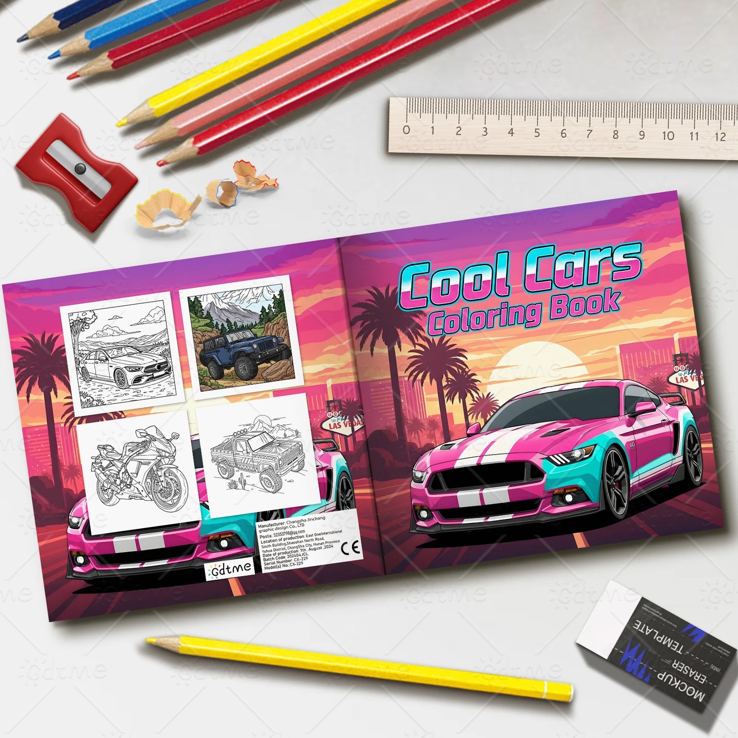 Cool Cars  : Coloring Book for Adults Featuring Cute Cozy Daily Activities for Relaxation (Cozy Spaces Coloring)