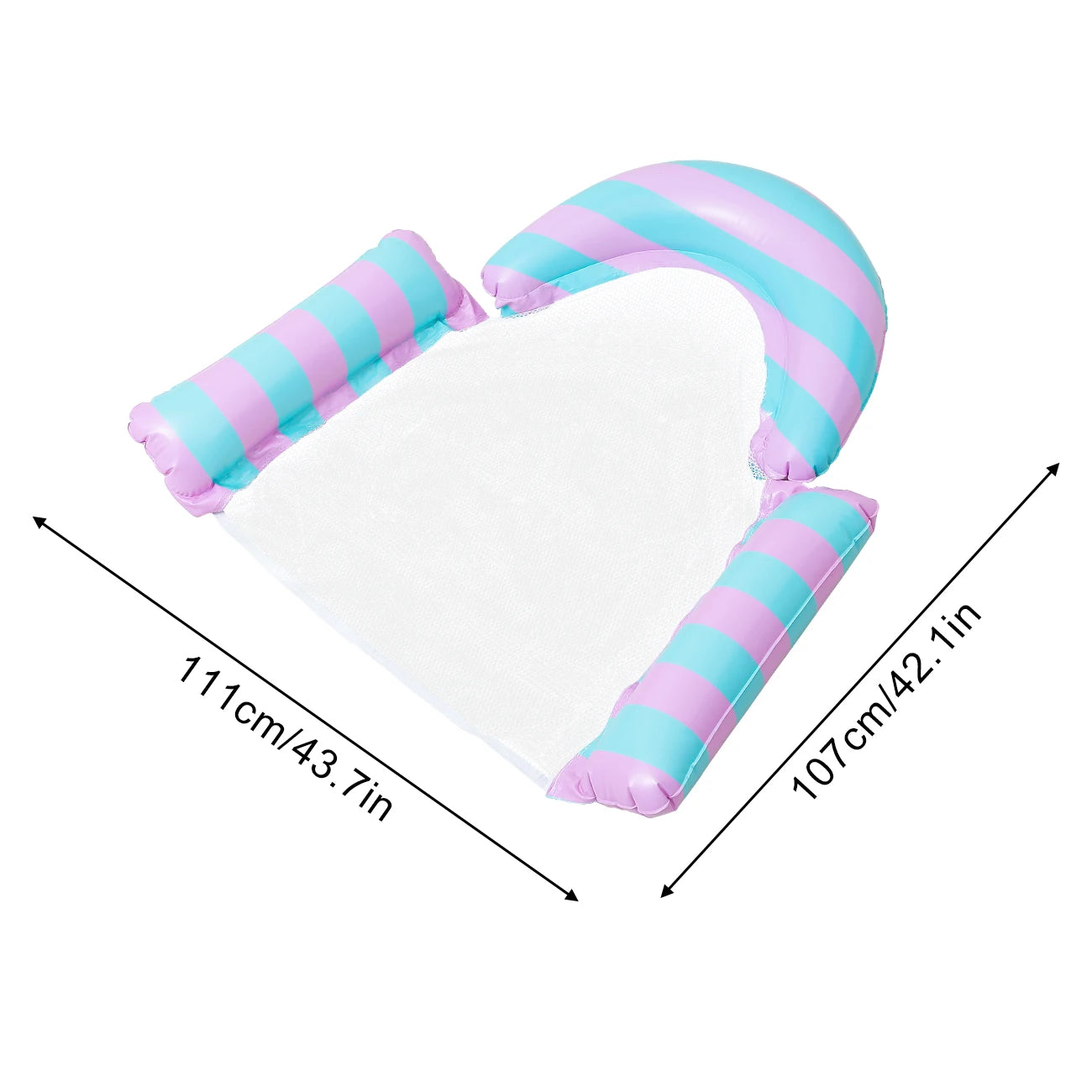 Inflatable Pool Floats, Mesh Hammock Chair, Adult Water Floating Lounger Cooling Seat for Pool Beach Summer