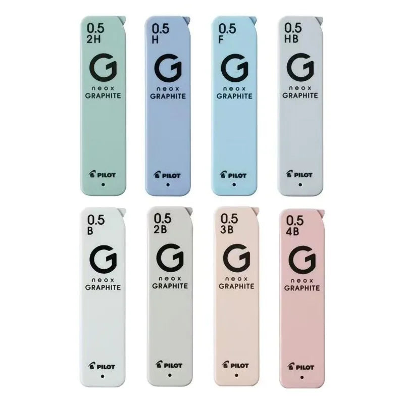 Pilot Neox Graphite Lead Refills HRFG Series,0.3/0.5mm Writing&Less Breakage High-Purity Precision for Technical Drawing&Writing