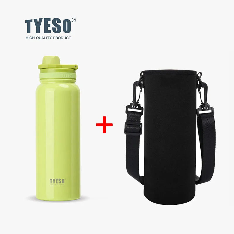 TYESO Thermos Bottle Car Insulated Flask Water Tumbler for Outdoor Sports Travel Vacuum Flasks Stainless Steel Thermal Cup